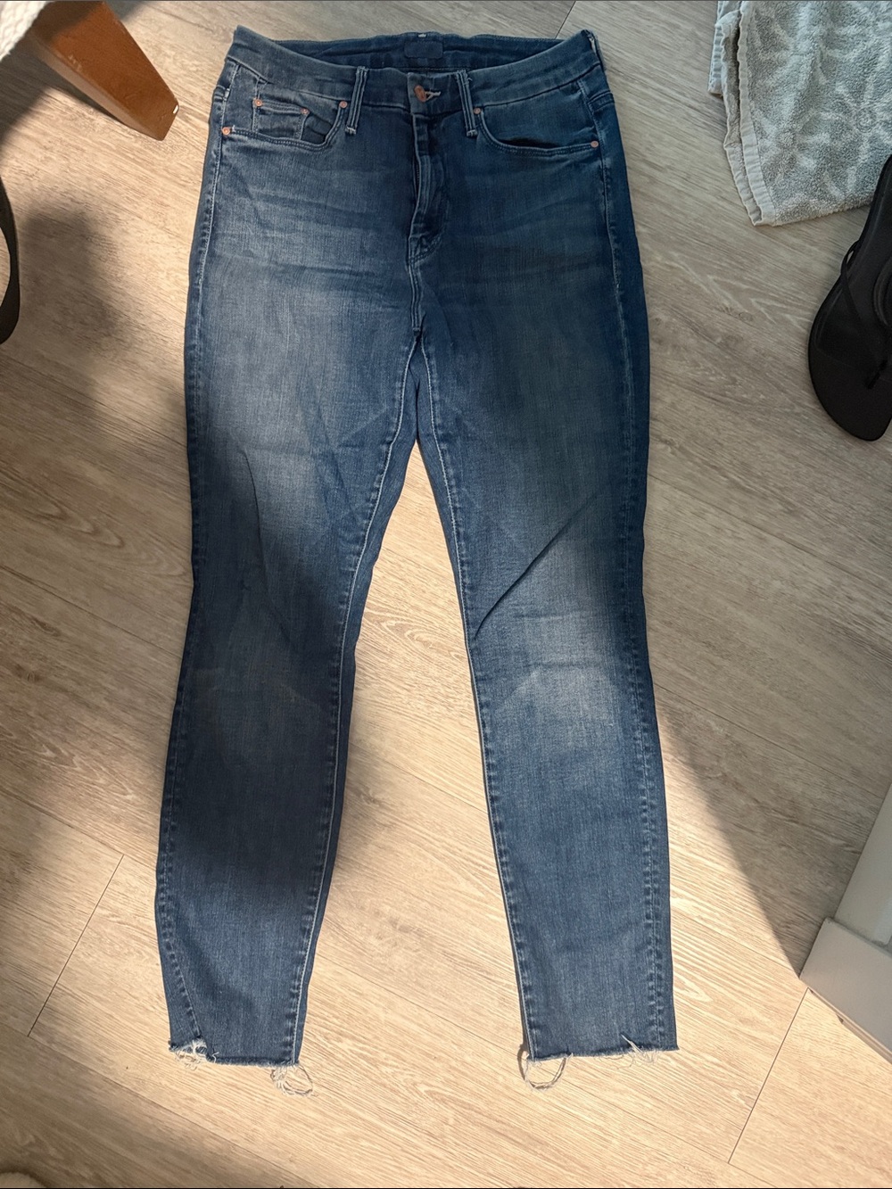 Mother Dark Blue Slim Stretch Jeans